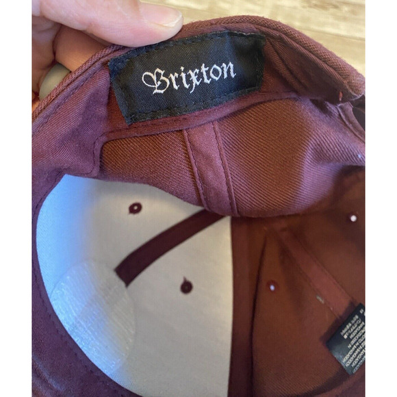Brixton Hat Mens OSFM Maroon Trade Mark Supply Adjustable - Picture 7 of 10